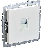 Розетка компьютерная без рамки IEK Brite РК10-БрЖ 1-м. RJ45 5e жемчуг картинка